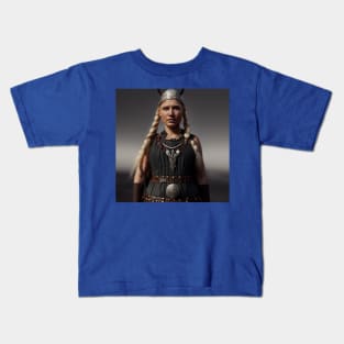 Viking Shield Maiden Kids T-Shirt